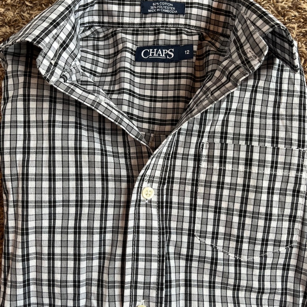 Boys Long Sleeve Button Down Shirt